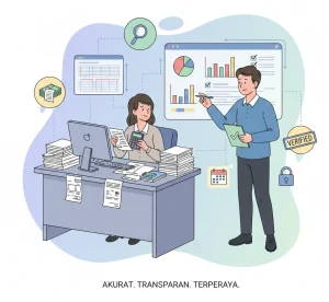 REKONSILIASI DAN VERIFIKASI LPJ BENDAHARA