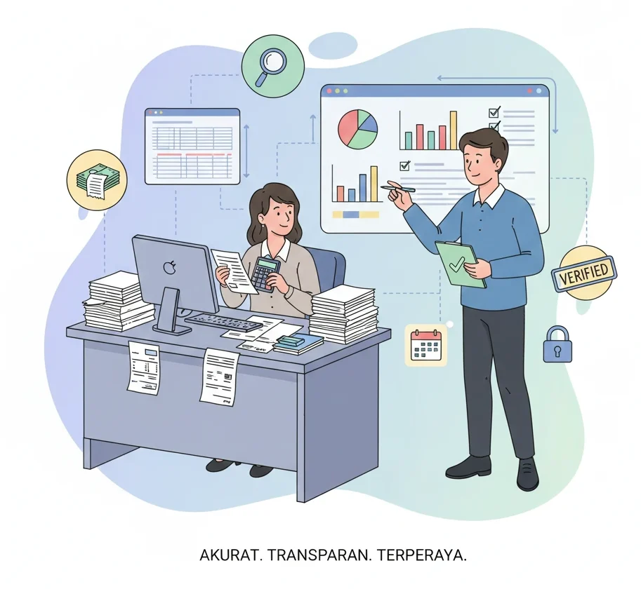 PENYELARASAN DATA KEUANGAN DAN VERIFIKASI LPJ AKURAT